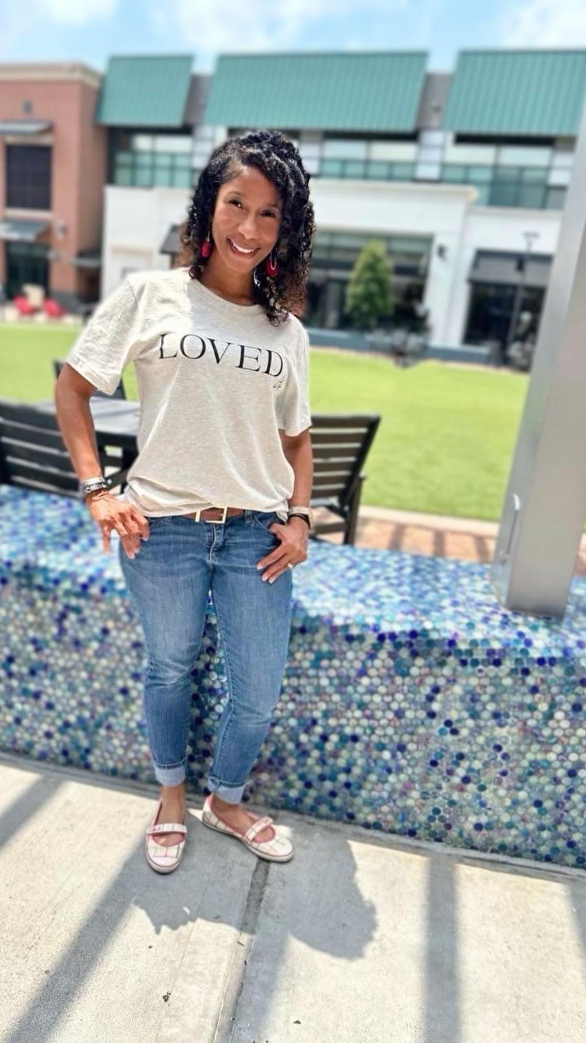 BELOVED Beige Tee - Beloved 1 Designs
