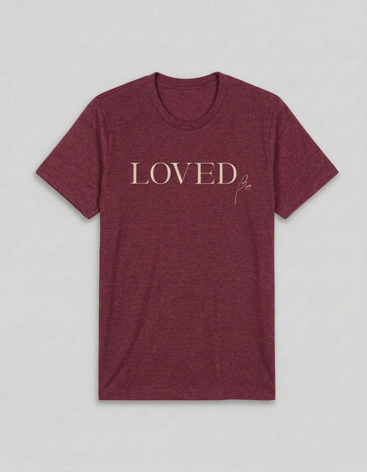 BELOVED Burgundy Tee